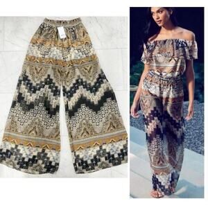 NWT MISA Los Angeles Pia Pants In Alhambra Mosaic Semi Sheer Women's Small 4/6